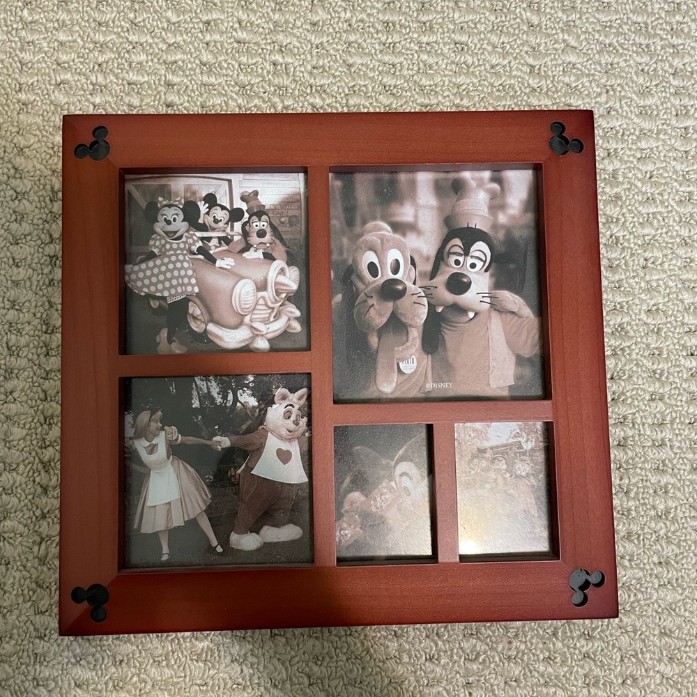Disney Wooden Mickey Photo Collage Frame